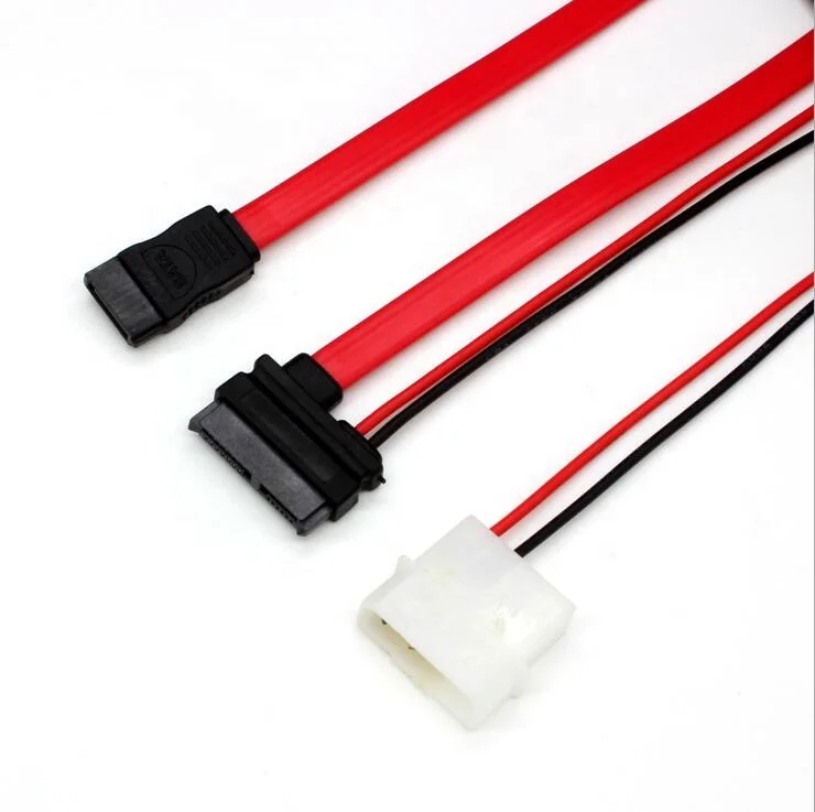  50 см SATA 7 + 6P hd sdi оптический накопитель данных кабель питания для ноутбука жесткий диск серийный pptical Диск провод SATA7