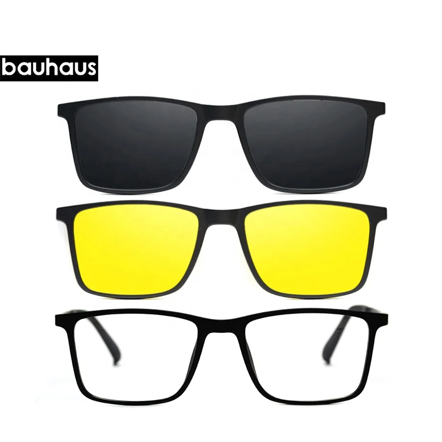 0669 модная многофункциональная оправа из ультема с магнитным зажимом на линзах поляризованные солнцезащитные