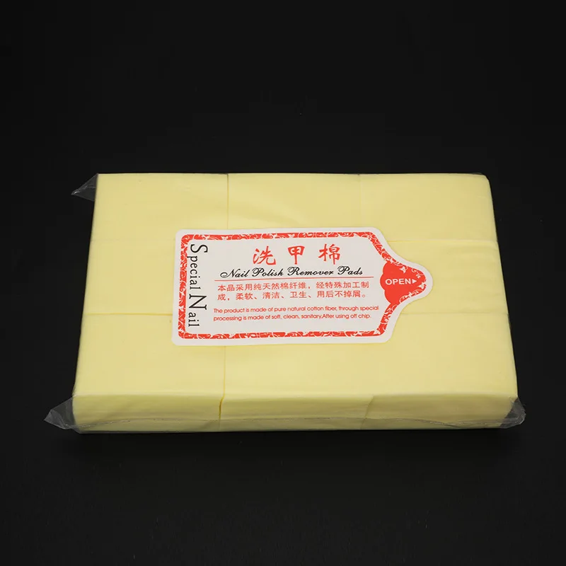 540 Pcs Disposable Nail Wipes Nail Polish Remover Lint Free Cotton Soft Pads for Acrylic Gel Nail Art Finger Toenail Care