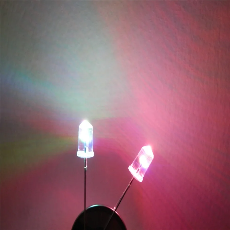 
High quality common anode 5mm rgb color changing / flicker led diode 