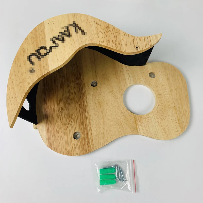 Solid Wood Guitar Wall Hanging Ukulele Holder For Soprano Concert Tenor  Musical Instrument Holder