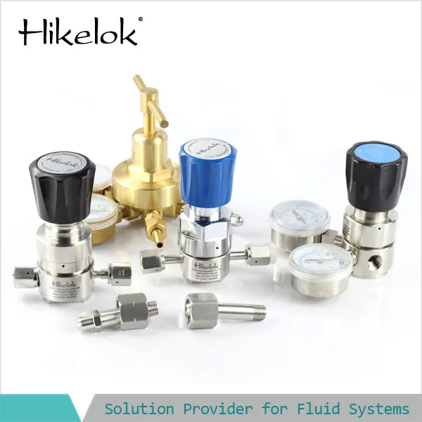 Hikelok 6000psig 1/8in 3/4 in 6mm 8mm sizes ultra- purity  Pressure Reducing Regulators