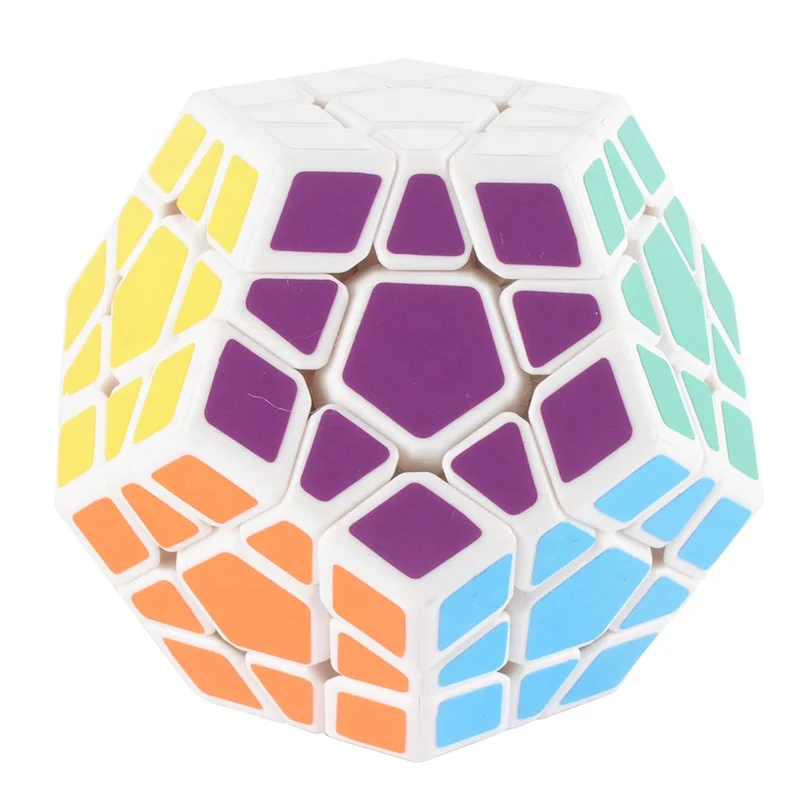 12 surfaces professional anti stress puzzle megaminxed cube with 3 layer