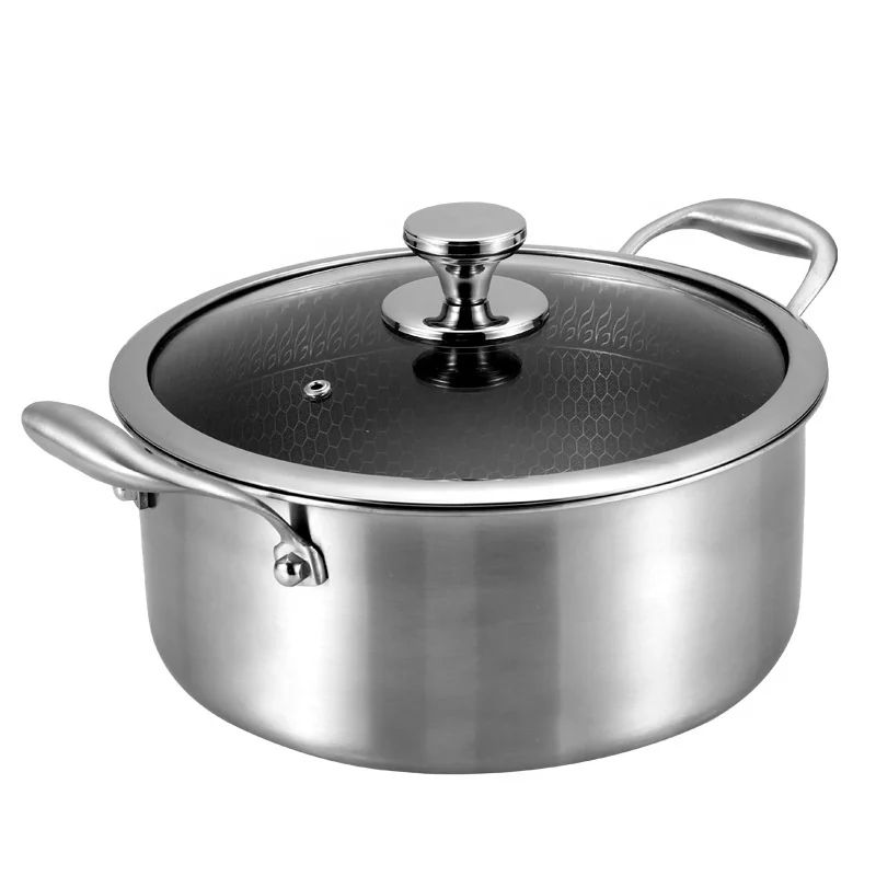 Stainless Steel Soup Pot Milk Pot Household Non-Stick  Soup Pan
