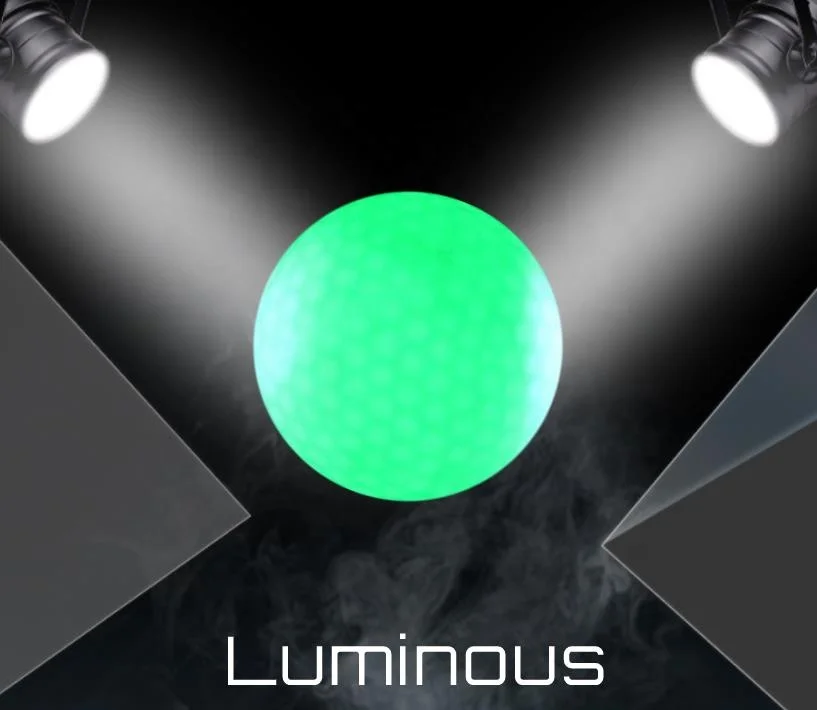 golf driving range balls 2 Layer Custom Logo light up Golf Balls glow in the dark golf balls