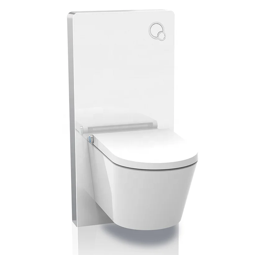 CE Certificate British WC Toilet Cistern HDPE Water Tank Tempered Glass Cabinet Cistern