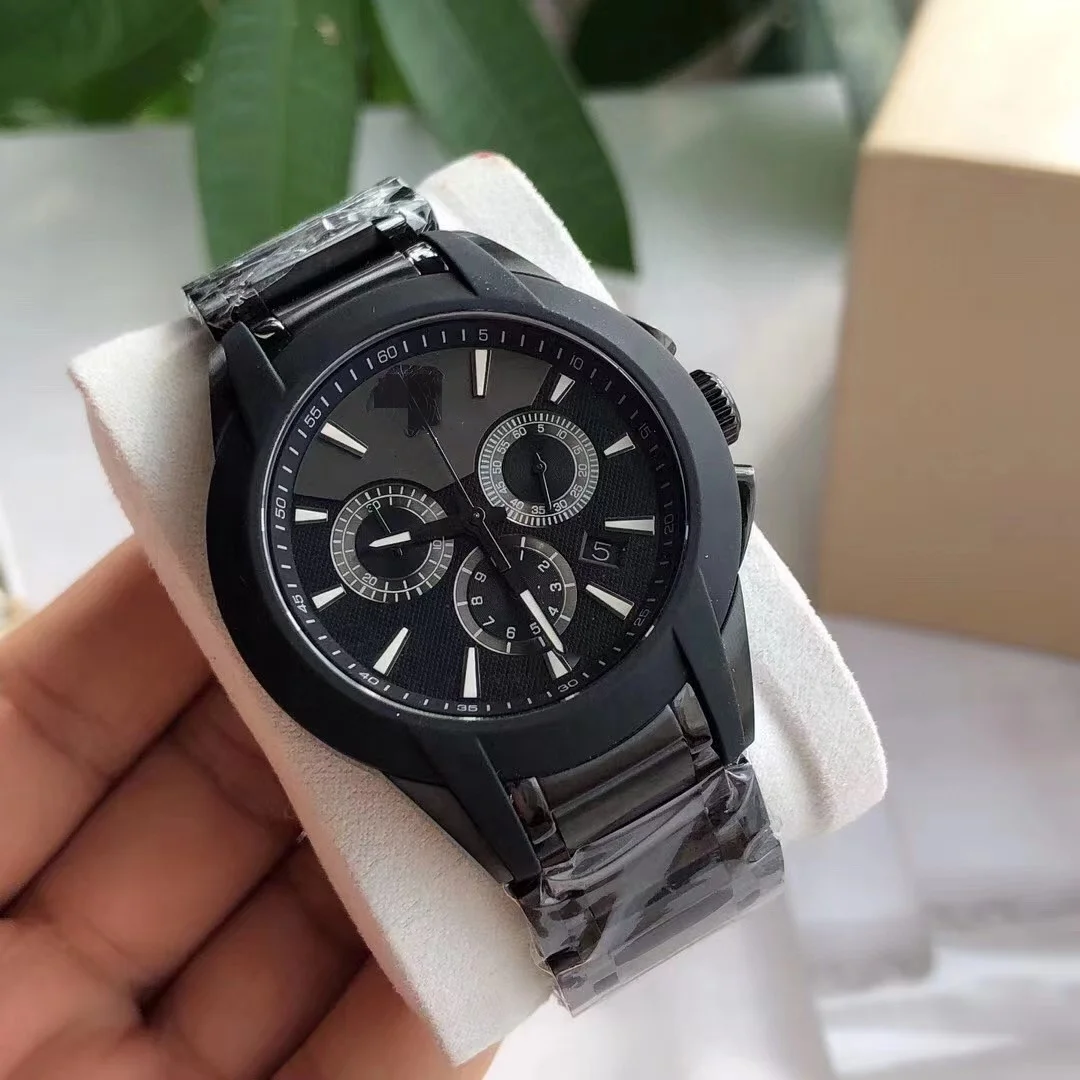 Luxury Gold Man Quartz Watches Chronograph Stainless Steel Waterproof Wrist Watch for Men Fashion Montre Homme