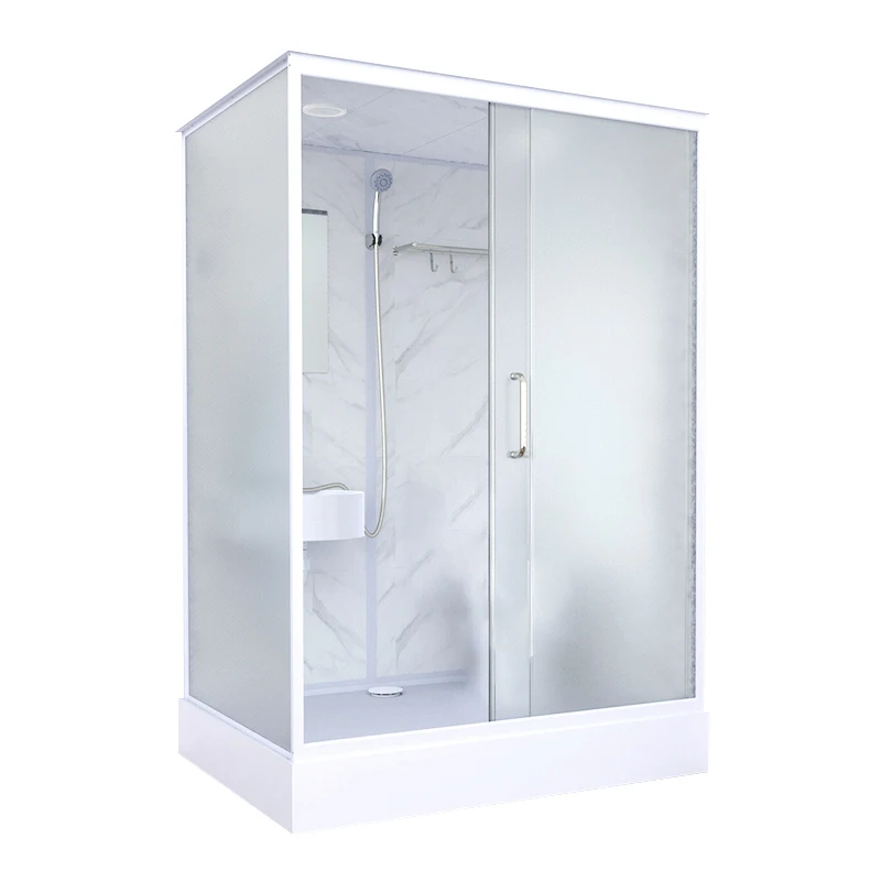 B&B Modern Sliding Door Wet & Dry Separation One-Piece Bathing Room East Jane Indoor Mobile Shower with Whole Shower Open Style