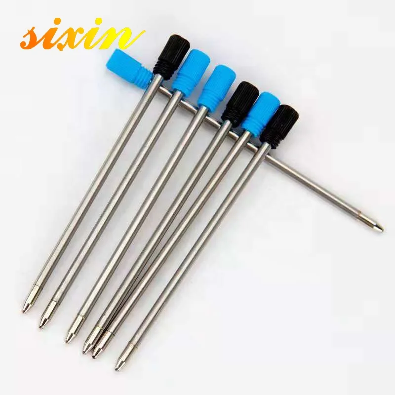 Metal Empty Glitter Ball Pen Refill Standard Size Writing Lead Size 1.0mm Office Stationery Accessories School Supplies