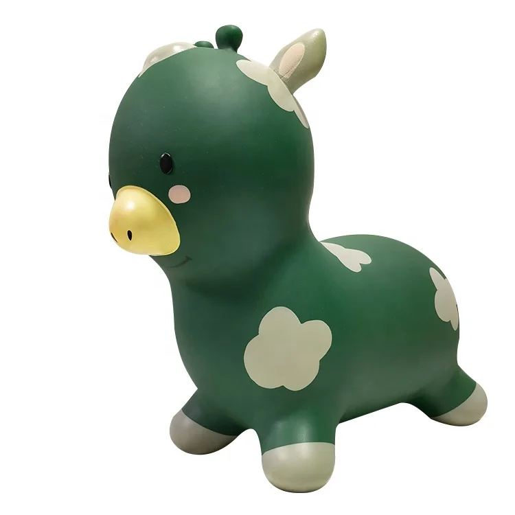 Wholesale Kids Plastic Inflatable Toys Jumping Riding Animals Boucing Cow Bouncing Hopper