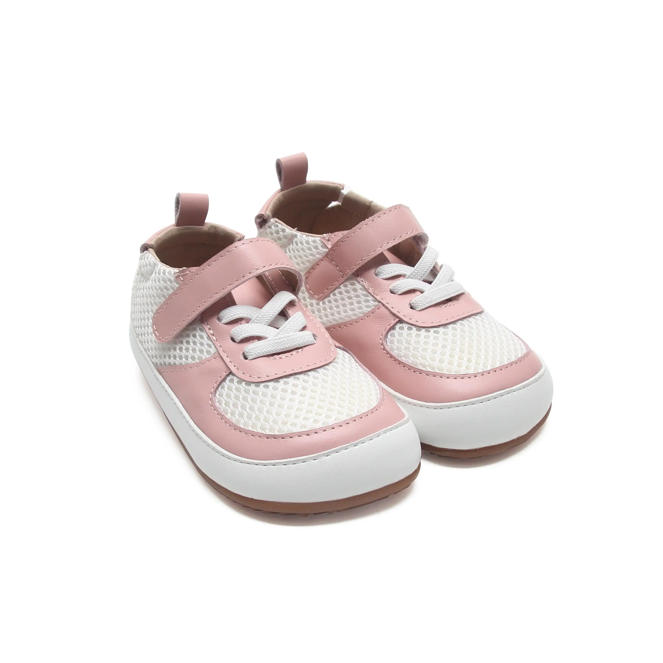 BEIBEIHAPPY Wholesale Genuine Leather 0 Drop Wide Toe Minimalist Barefoot Toddler Boy Girl Kids Baby Ergonomic Casual Shoes