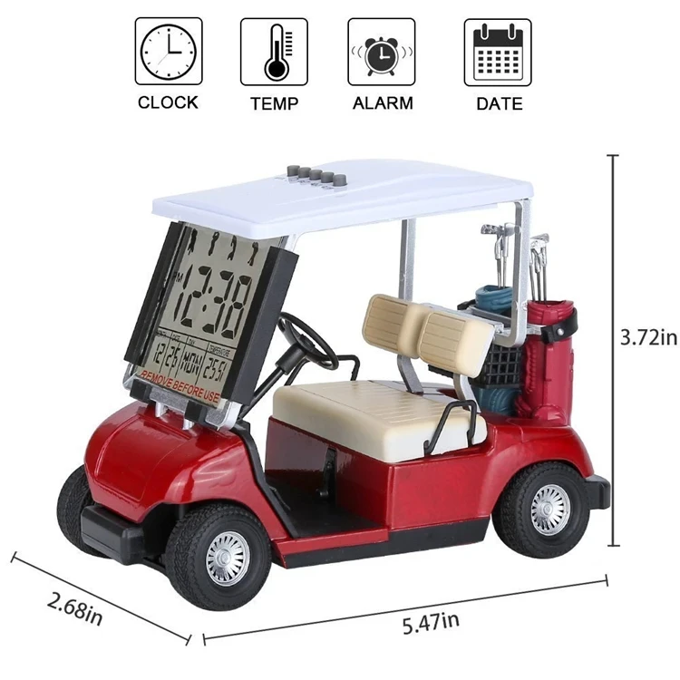 Factory Direct High Quality Durable Plastic Mini Golf Cart With Clock