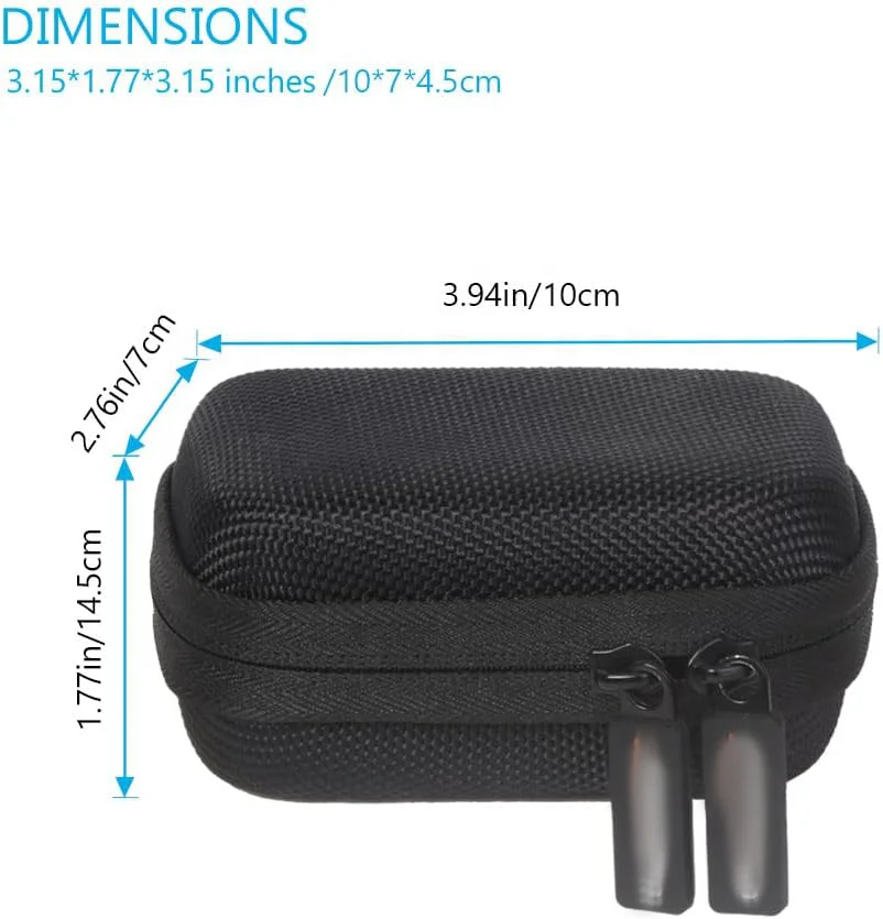 Custom Portable Hard EVA Shell Carrying Case Compatible with GoPro JSVER / Hero 12 for Osmo Action 3 Camera Bag