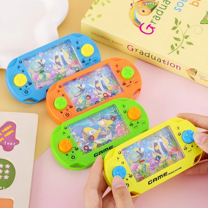 Water Ring Game Machine Childhood Classic Nostalgic Traditional Handheld Plastic Ring Toss Water Game