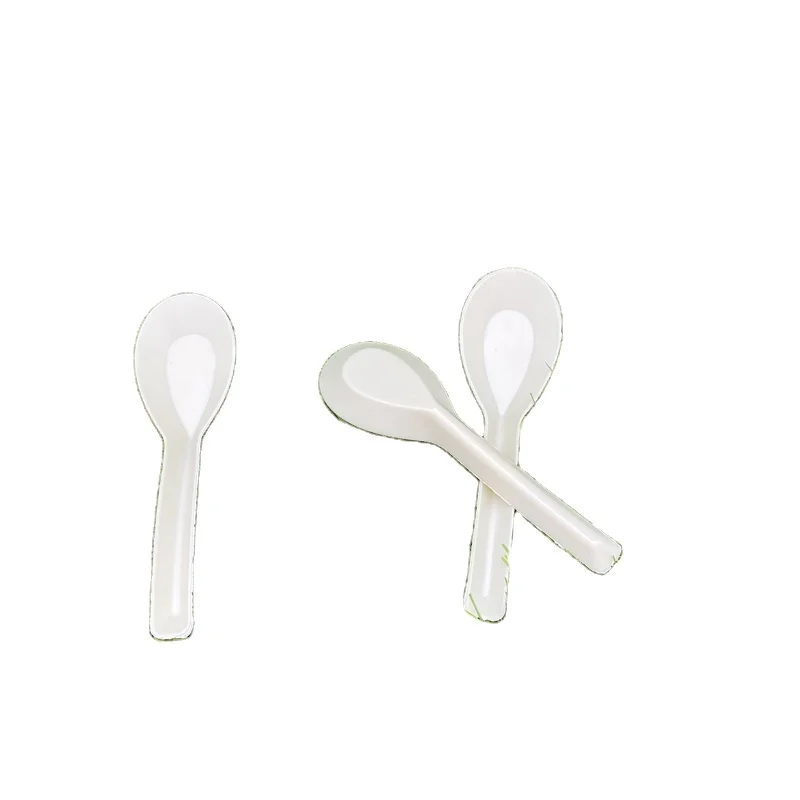 Disposable Eco Friendly Cornstarch Chinese Hot Soup Fork Spoon