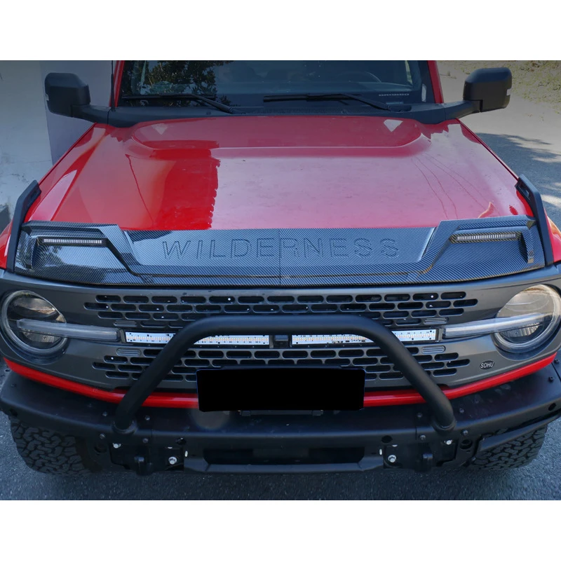 Auto Modification Accessories Real Carbon Fiber Front Shovel Bumper Lip Kits for FORD BRONCO