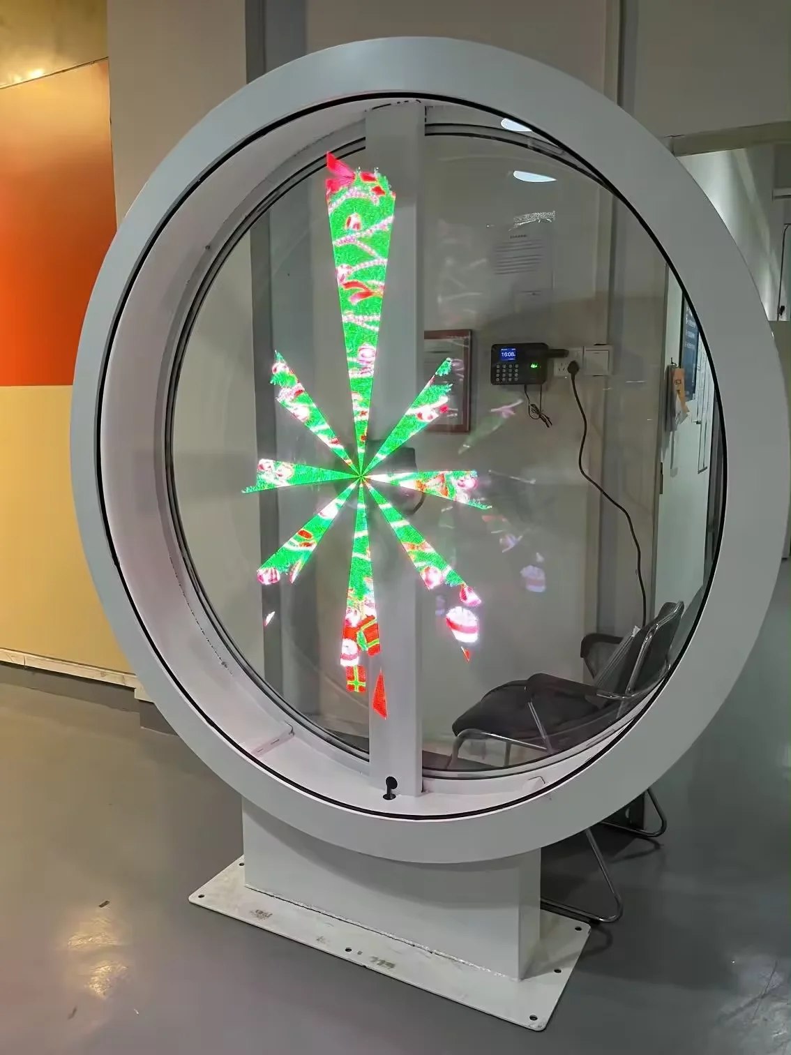 8 Blades 3d Hologram Projector Fan Hologram 180cm Big Size Holographic Led Advertising Display Cloud Wifi App Control