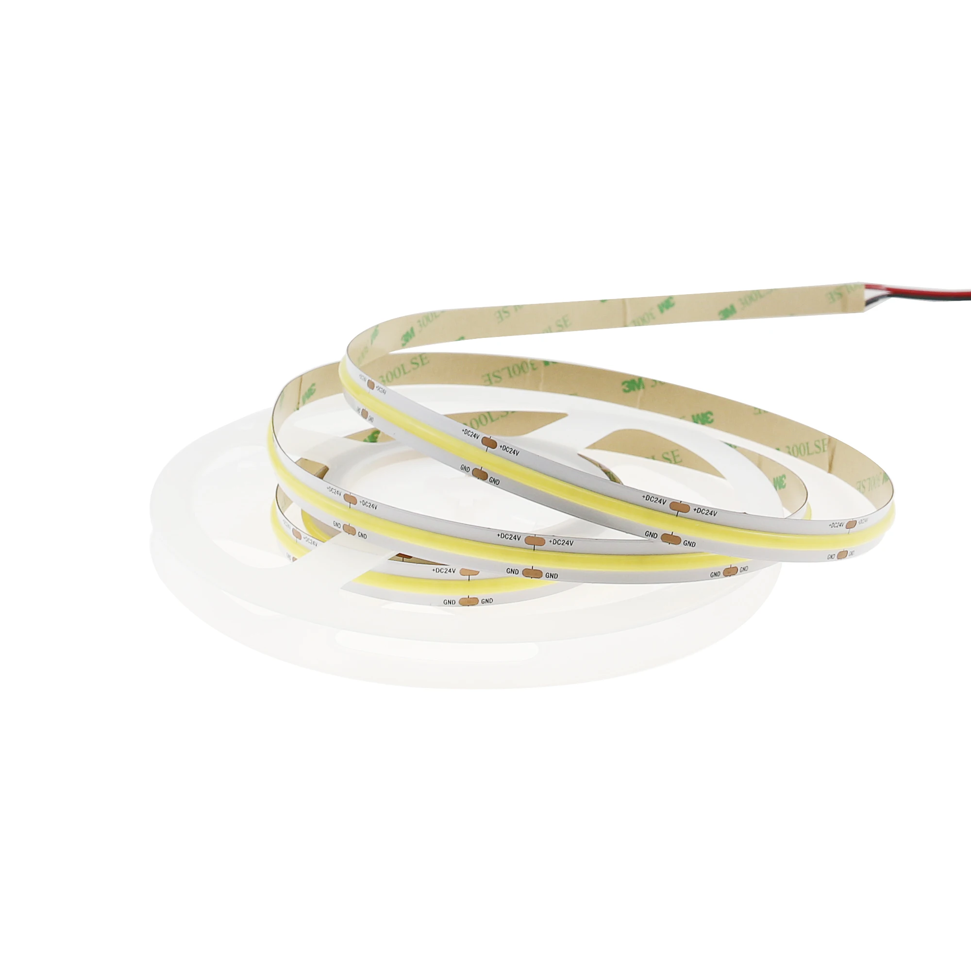 Factory price 528 Leds/m 24v 5m LED tape Light Silicone IP67 Waterproof Flexible Led Strip Cob Light For Decorative Lighting.