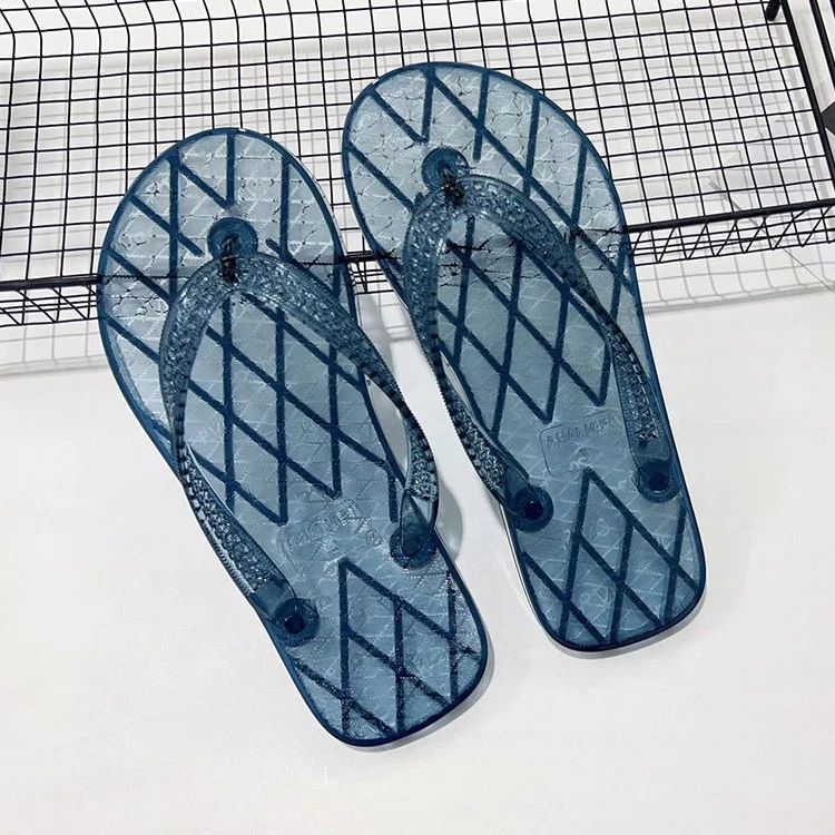 Wholesale Cheap Clear Plastic Slippers Adult Unisex Transparent Slippers For Women Men