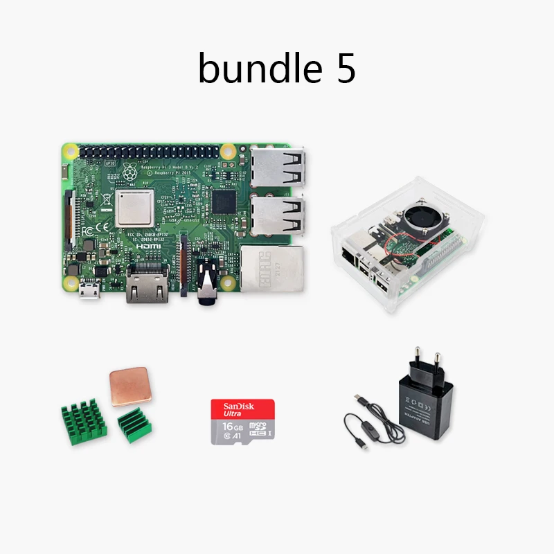 Original Element14 Raspberry Pi 3 Model B/B+ Plus BCM2837 1.2G raspberry pi 3 with 2.4G & 5G WIFI 4.2 Blue tooth and PoE