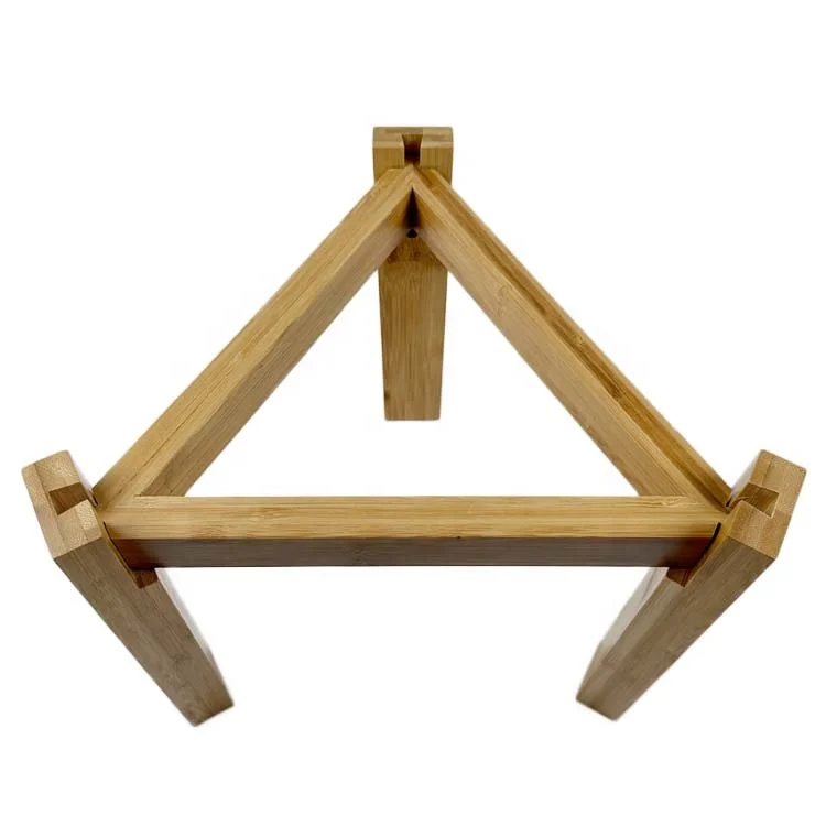 WDF Custom Indoor Wooden Flower Stand Designs Flower Display Stand Rack Extendable Bamboo Plant Stands For Home