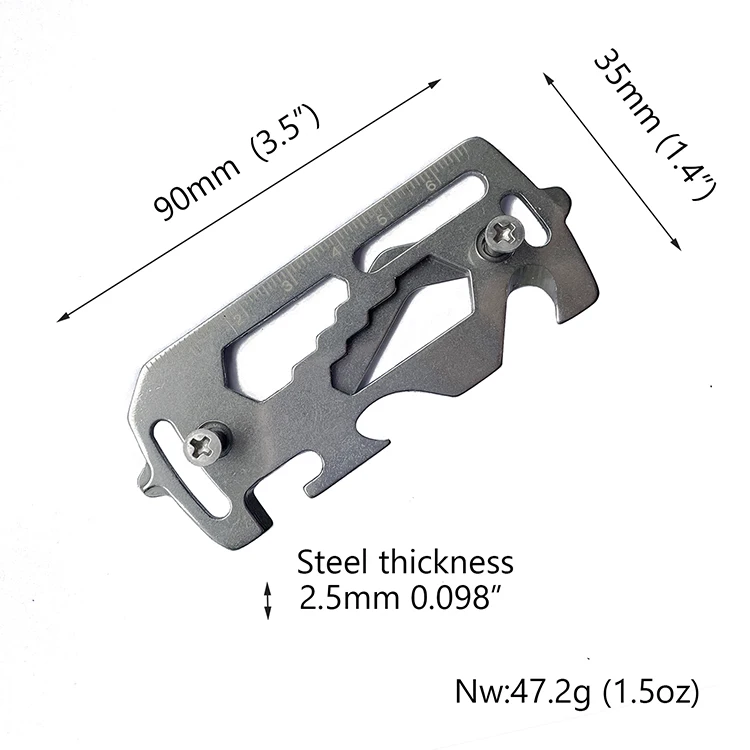 EDC Keychain Multitool Pry Bar Key Holder Keysmart Pocket Clip Pocket Tools With Bottle Opener Belt Cutter