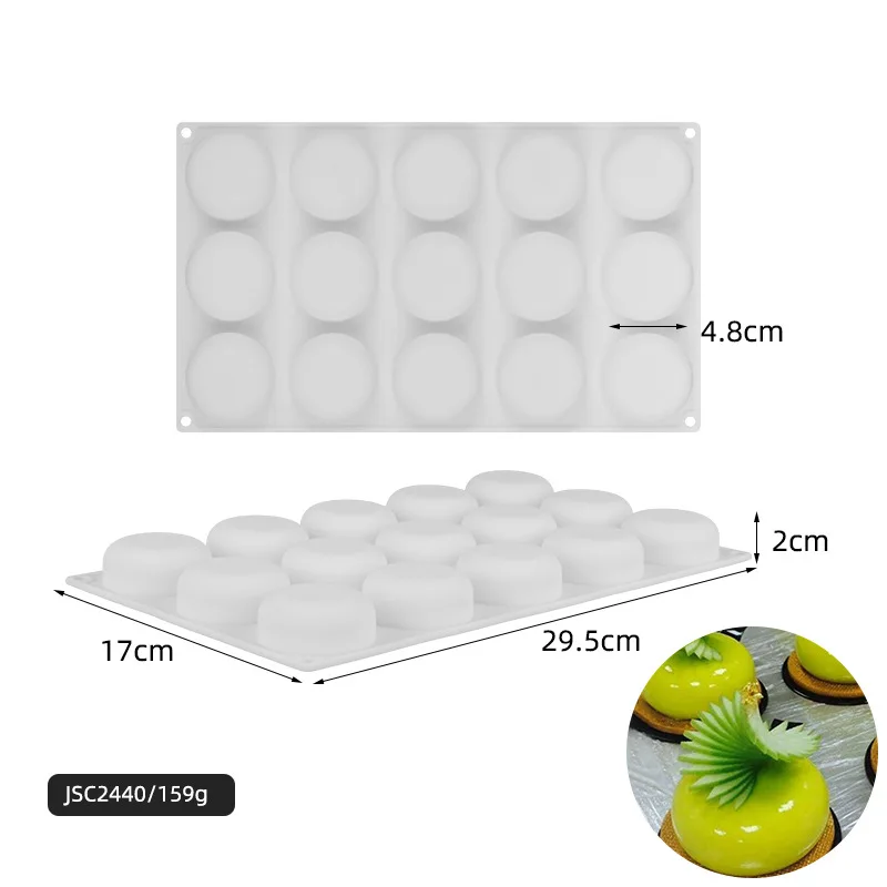 French Dessert Diamond Heart Cake Molds Different Designs 3D Silicone White Mousse Cake Mold Fudge Chocolate DIY Baking Molds