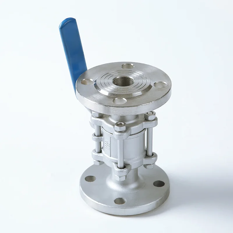 DIN PN16/PN40 304 stainless steel 3PC Ball Valve Flanged End flange ball valve 3pc flanged 3PC ball valve