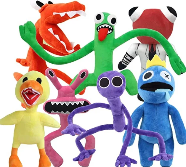 Rainbowed Friend Plush Toys Chapter 2 Plush Toy Doll Set Super Soft and Warm Blue Purple Yellow Stuffed Animals Gift for Kids