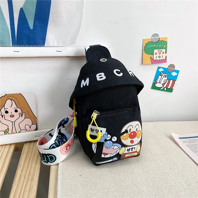 Cute Mini Bee Kids Purses And Handbags Waist Bag Canvas Fashion Cute Cartoon Child Mobile Phone Bags Cartoon School Bag