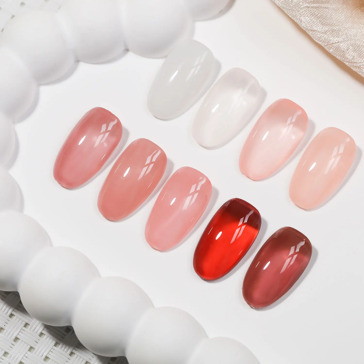 ZRKGEL  Odorless 15ml 9 Colors Nail Gel Wholesale Private Label  Soak Long Lasting Ice Jelly Uv Gel Set Free Sample for Salon