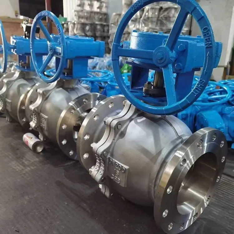 Industrial trunnion mounted ball valve globe valves flange gate valve