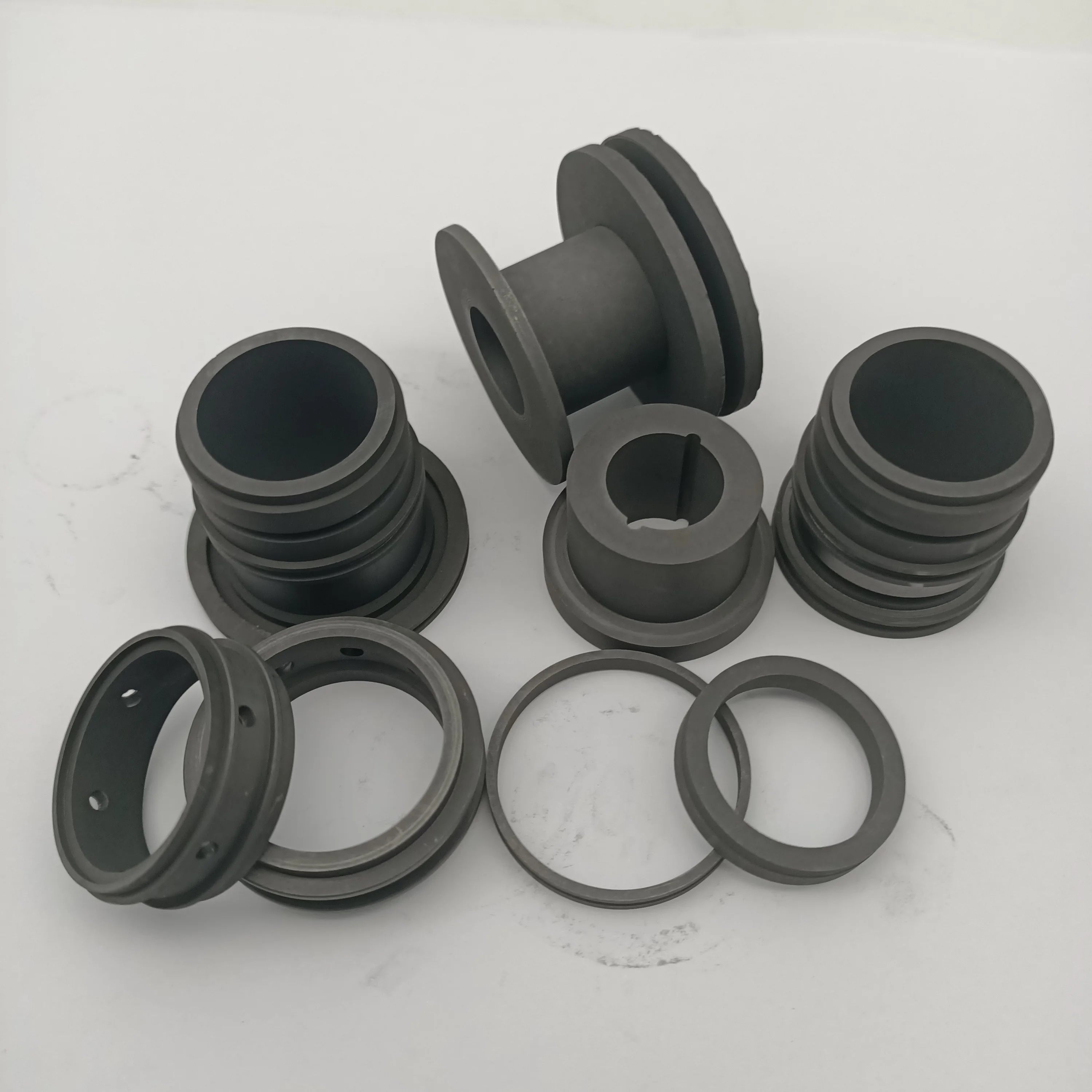 Graphite molded rings good lubrication property carbon graphite o ring