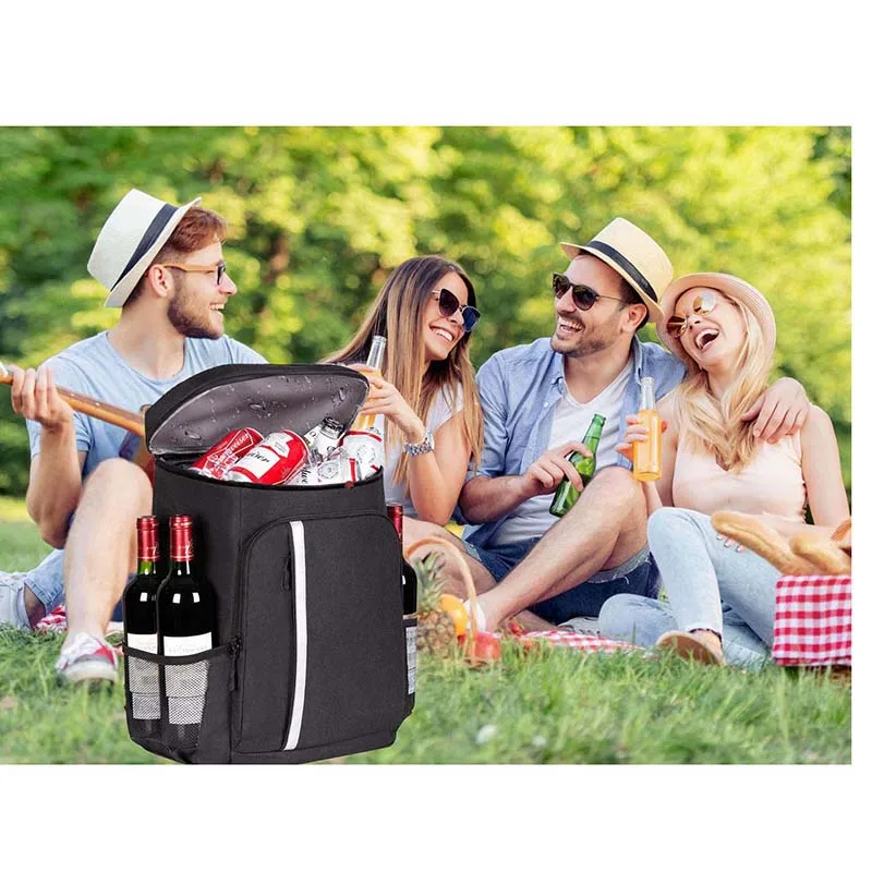 
Leak-Proof Thermal Picnic backpack Food Cooler Bag Insulated Cooler Backpack 30 Cans 