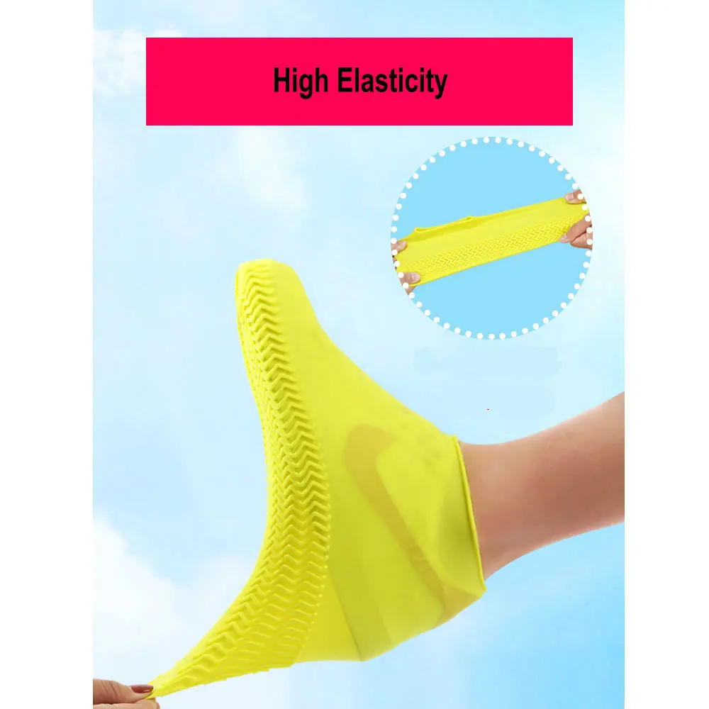 Dropship unisex Top Sell Best Quality Reusable Shoes Protectors Waterproof Anti Slip Water Resistant Rain Silicone Shoes Covers