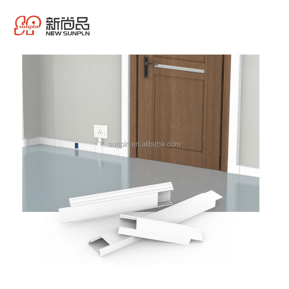 Plastic Cable Raceways PVC ABS Wire Management Box Extrusion Cable Cord Cover Hiding  Wire Trunking Data Center Office Home