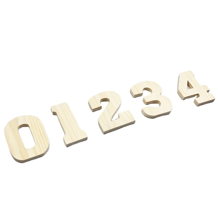 
Wholesale wood letters standing 5.75*0.75*7.75inches painted wooden letters alphabet number for table decor items 