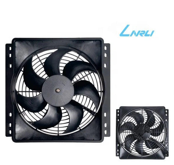 LINRUI WSLNF-2355X 12 inch rotary cooling dc fan brushless 12v/24v axial fan for bus/truck air conditioner condenser fan