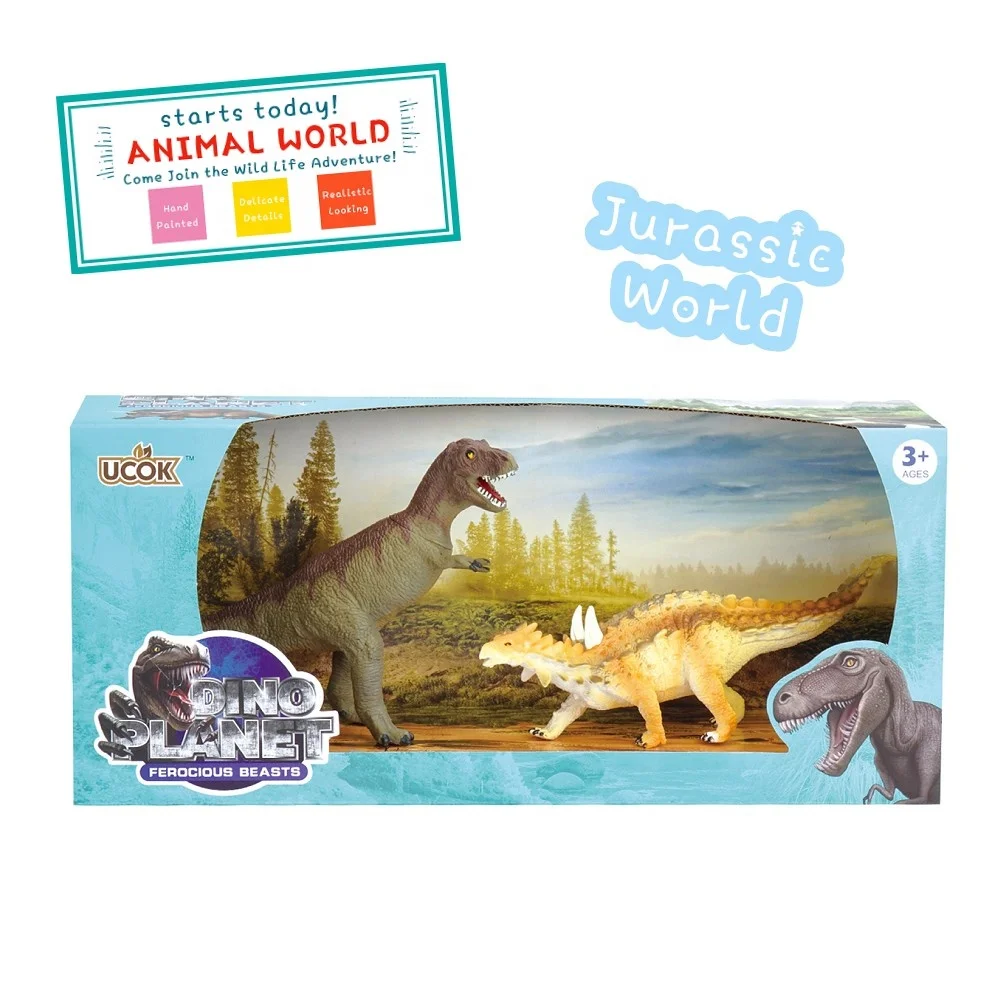 
Amazon hot selling Wildlife Animal Playset Dinosaur Series 9