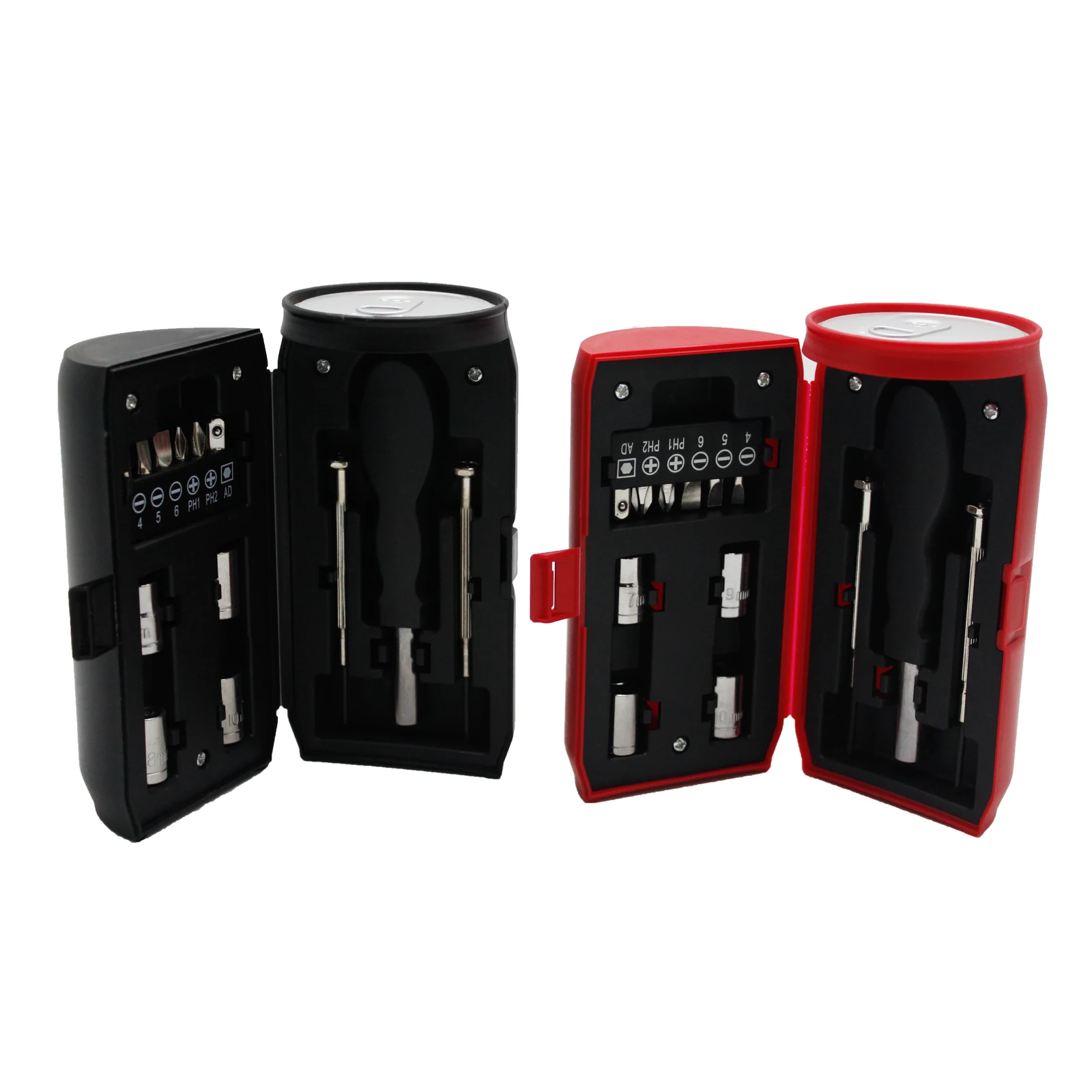 14 pcs Canned Shape Socket Tool Kits Support Stainless Steel Customization Coke Can Tool Mini Gift Tool Set Made In China Vde