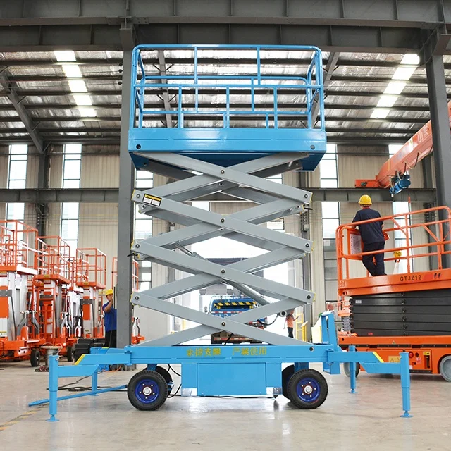 Мобильный ножничный подъемник Qiyun Kinglift выгодная цена 8 м 500 кг гидравлический используемый на заводе складах гостиницах аэропортах