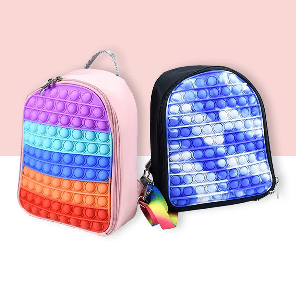 ANI Cute Silicone School Backpack Bag Gift Stationery Set For Children