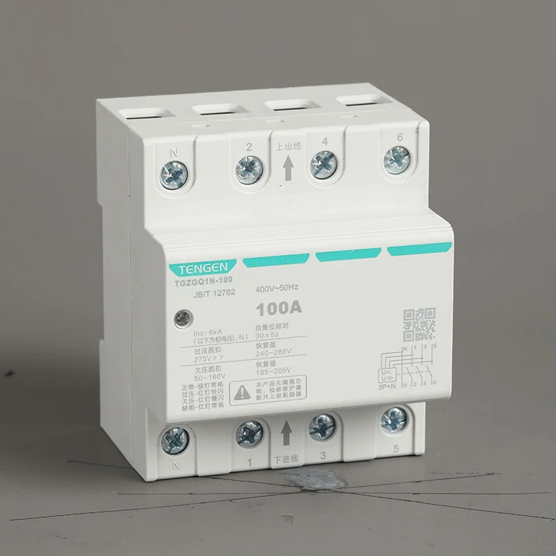 Tengen 3 Phase 380V Automatic High Low Voltage Protector