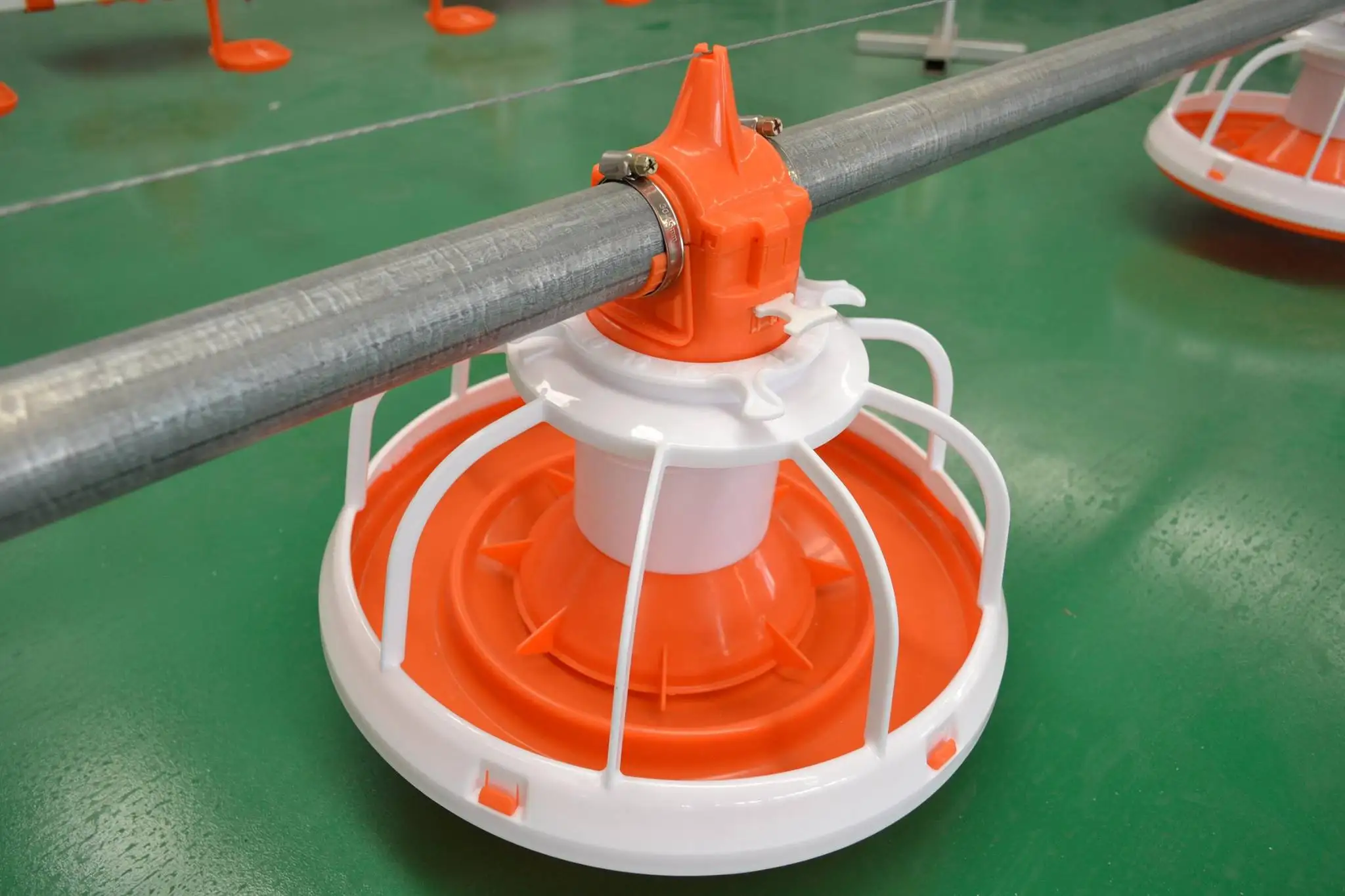 Poultry Business Chicken Farm Unmanned Feeder and Drinker Feeding Plastic Trough Animal Poultry Feeder