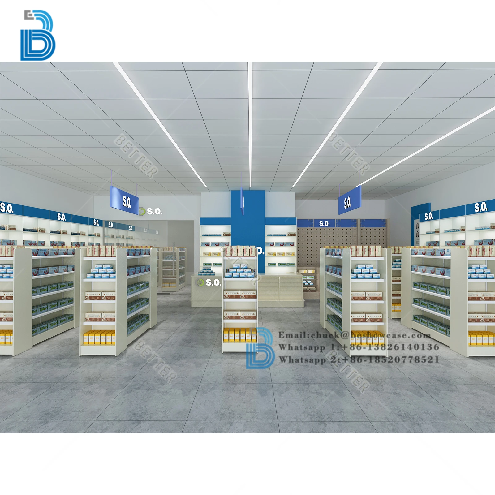 Счетчик для аптеки медицинский магазин витрина мебель