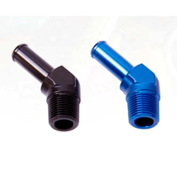 AoMei Professional Wholesale 45degree 3/8 NPT to 1/2 Barb adapter fittings