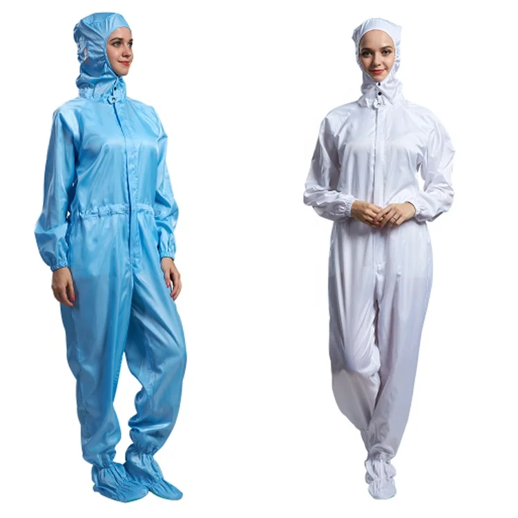 Clean room one piece jumpsuit esd anti-static coverall