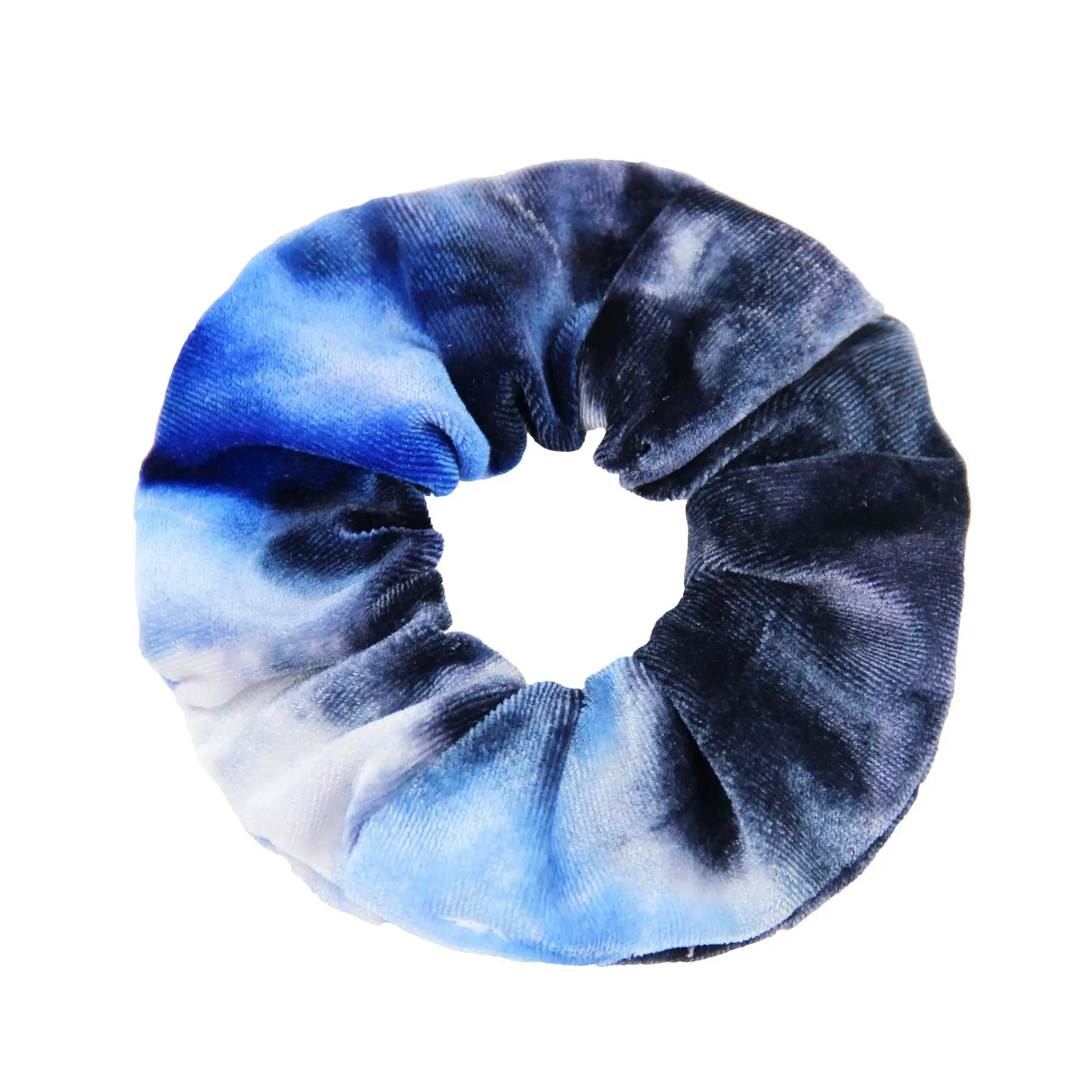 2023 Novelty Tie Dye Soft Velvet Scrunchies Elastic Hair Bands Galaxy Headband Ponytail Hair Ties Girls Hair Accessories