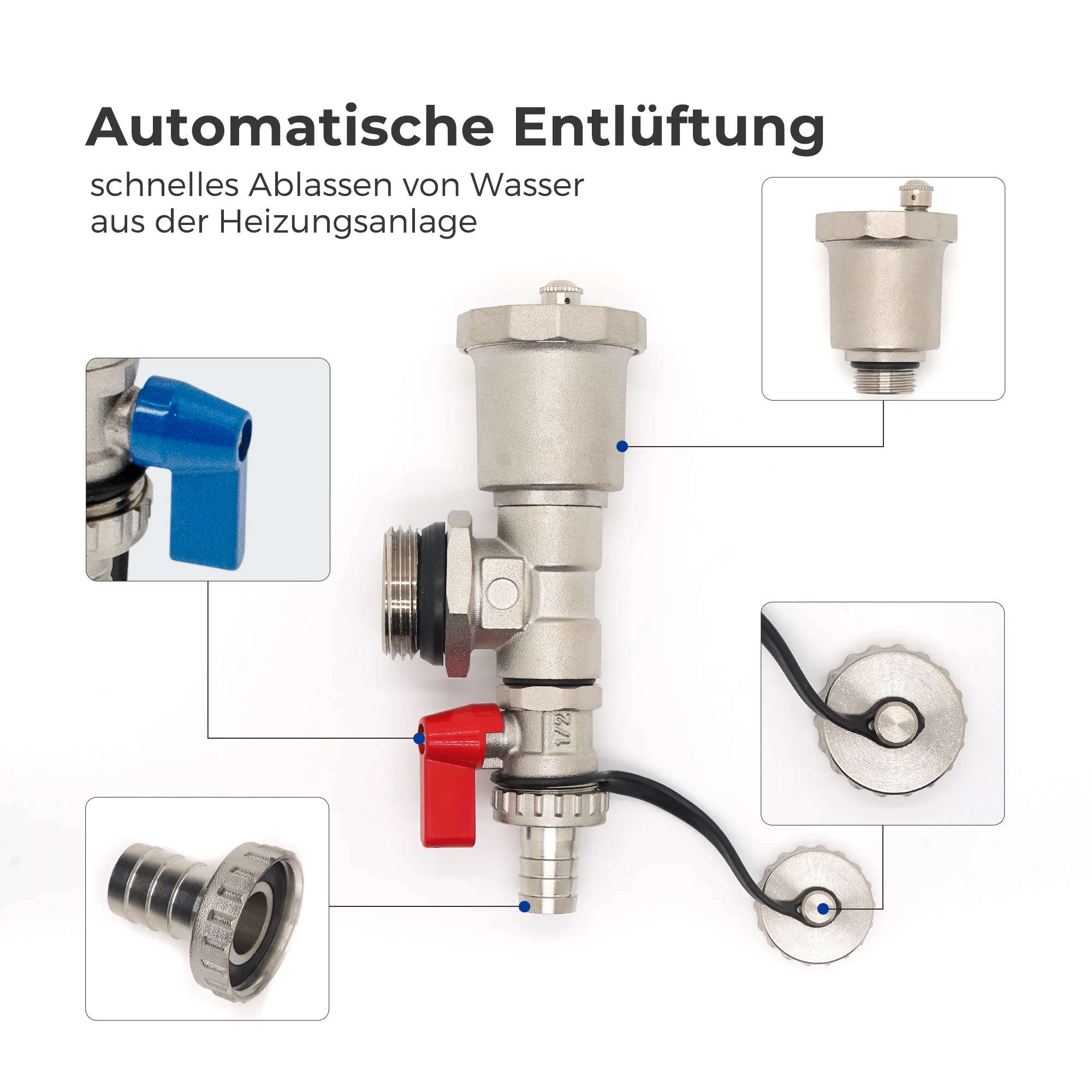 OEM 2 to 12 Ports Stainless Steel Underfloor Heating Water Radiant Manifold With Flow Meter