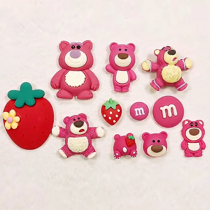 Flatback Charms Strawberry Bear Crafts Cute Resin Kawaii Charms
